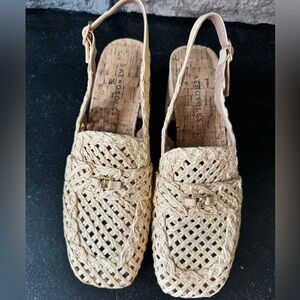 Aerosoles Santiago Raffia size 8